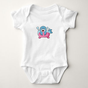 Dolphin auf der Badewanne Baby Strampler