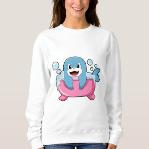 Dolphin auf der Badewanne Sweatshirt