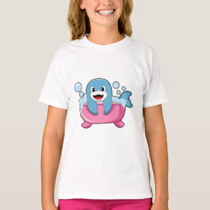 Dolphin auf der Badewanne T-Shirt