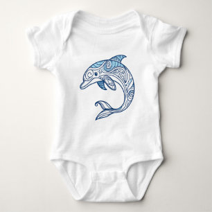 Dolphin Baby Bodysuit Baby Strampler