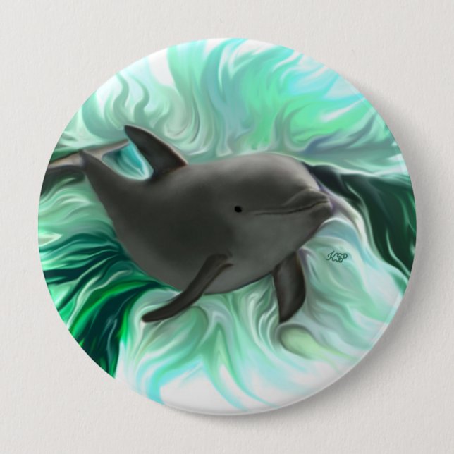 Dolphin Baby Button (Vorderseite)