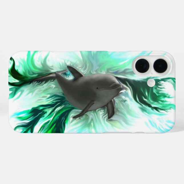 Dolphin Baby Case-Mate iPhone Hülle (Rückseite (Horizontal))