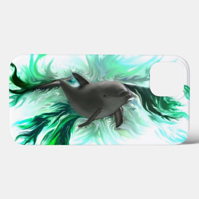 Dolphin Baby Case-Mate iPhone Hülle (Rückseite (Horizontal))