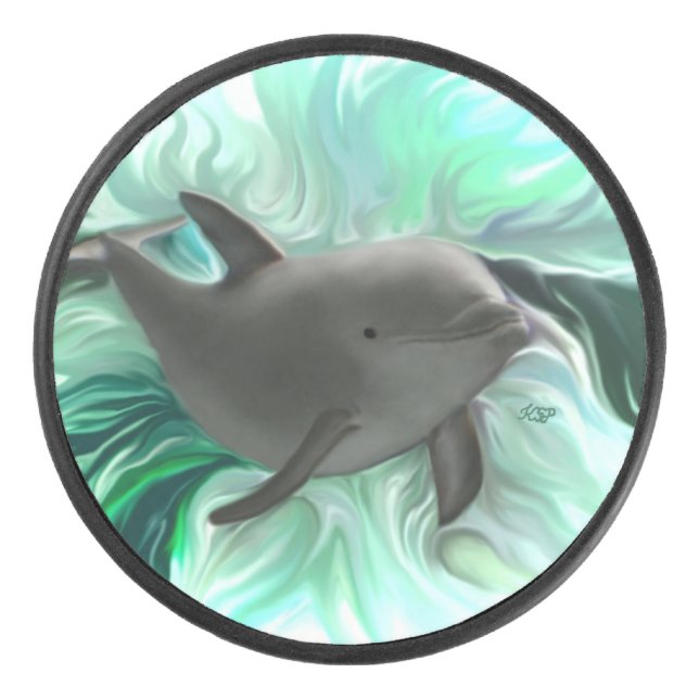 Dolphin Baby Eishockey Puck (Vorderseite)