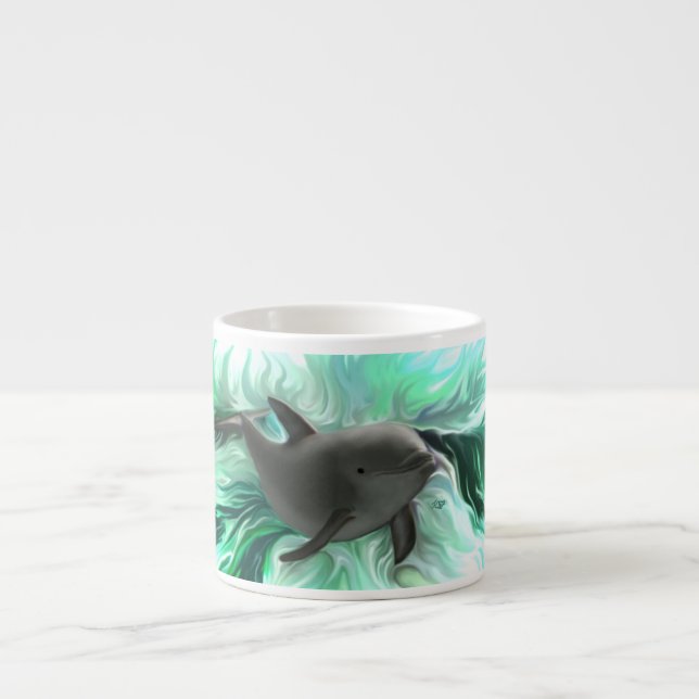 Dolphin Baby Espressotasse (Vorderseite)
