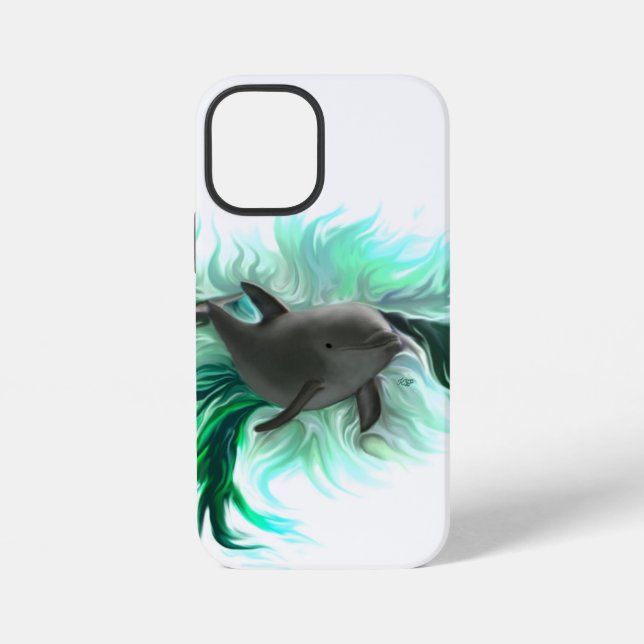 Dolphin Baby iPhone Hülle (Rückseite)