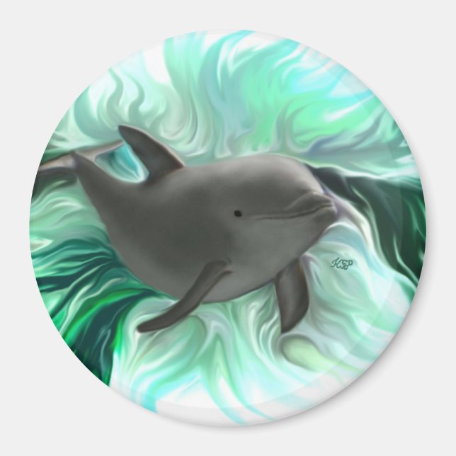 Dolphin Baby Magnet (Vorne)
