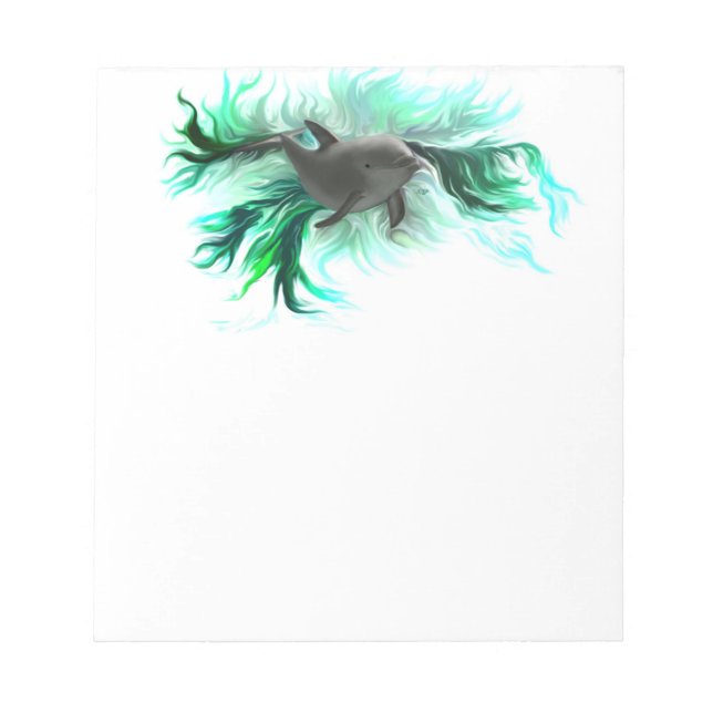 Dolphin Baby Notizblock (Vorderseite)