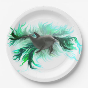 Dolphin Baby Pappteller