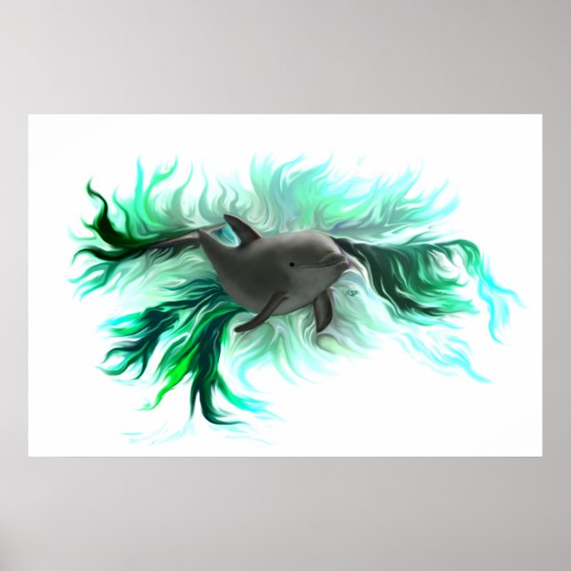 Dolphin Baby Poster (Vorne)