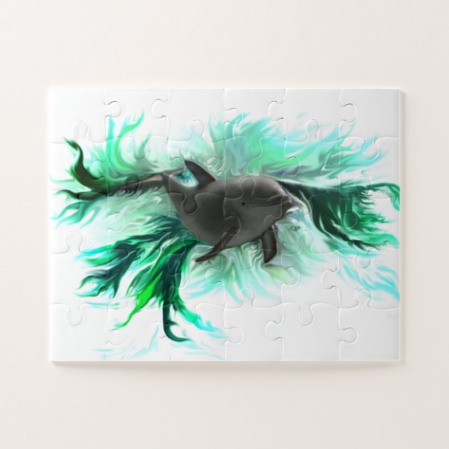 Dolphin Baby Puzzle (Horizontal)