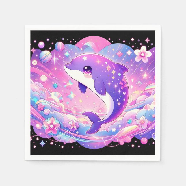 Dolphin-Babydusche Serviette (Vorderseite)