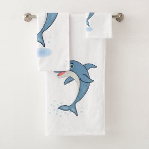 Dolphin Badhandtuch Set