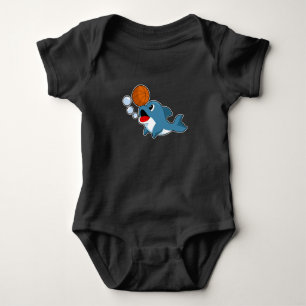 Dolphin Basketball-Spieler Basketball Baby Strampler