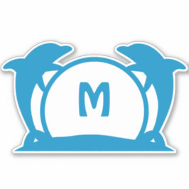 Dolphin Beach Front Mailbox Adressenaufkleber Aufkleber