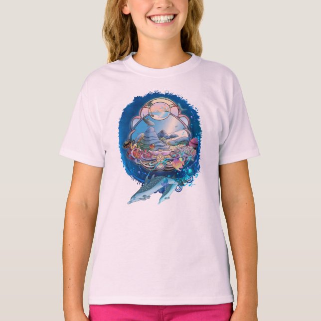 DOLPHIN BEACH PARADISE T-Shirt (Vorderseite)