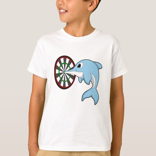 Dolphin bei Dartboard T-Shirt (Vorderseite)