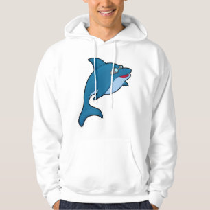 Dolphin beim Baden mit Schwimmbrille Hoodie
