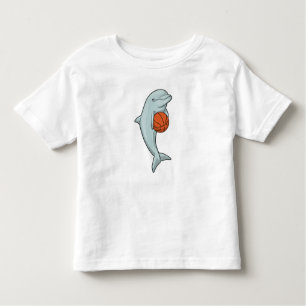 Dolphin beim Basketball-Sport Kleinkind T-shirt