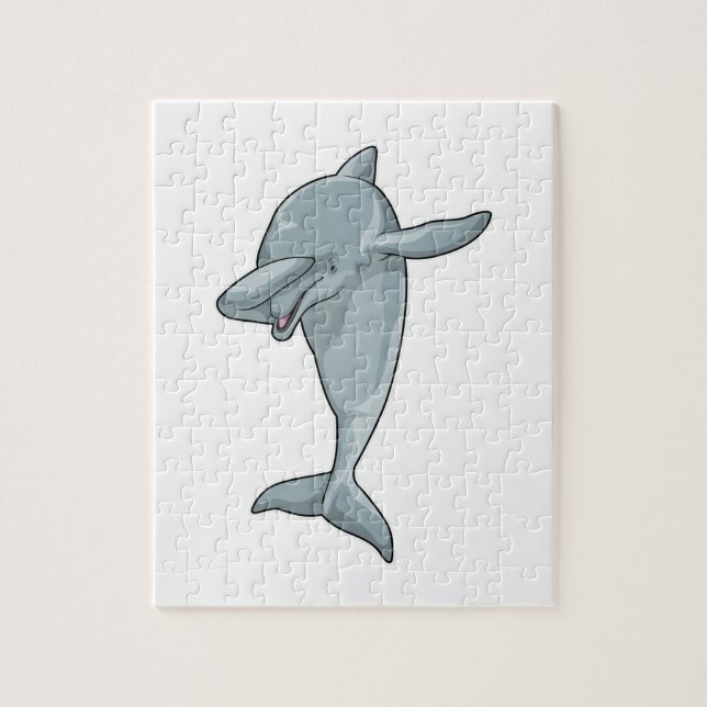 Dolphin beim Hip Hop Dance Dab Puzzle (Vertikal)