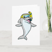 Dolphin beim Tauchen mit Schnorchel