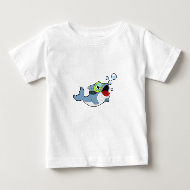 Dolphin beim Tauchen mit Wasserblasen.PNG Baby T-shirt (Vorderseite)