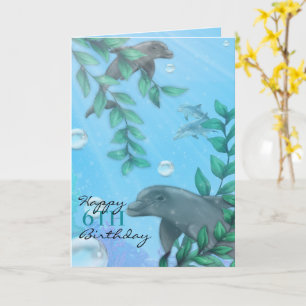 Dolphin Birthday Karte