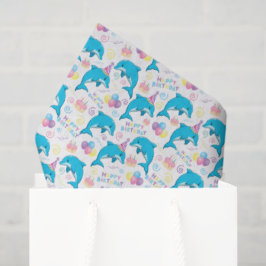 Dolphin Birthday Tissue Paper Seidenpapier
