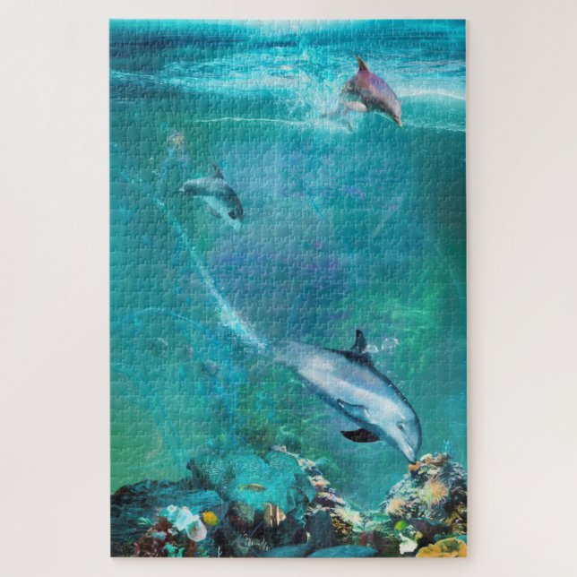 DOLPHIN BLUE OCEAN DIVERS PUZZLE (Vertikal)