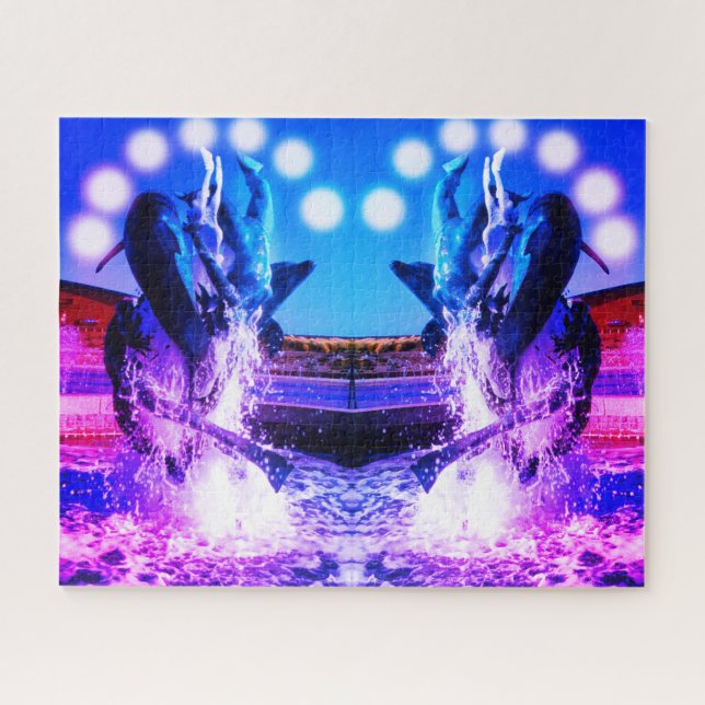 Dolphin-Brunnen Puzzle (Horizontal)
