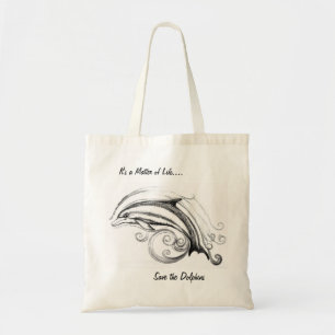 Dolphin Budget Tote Bag Tragetasche