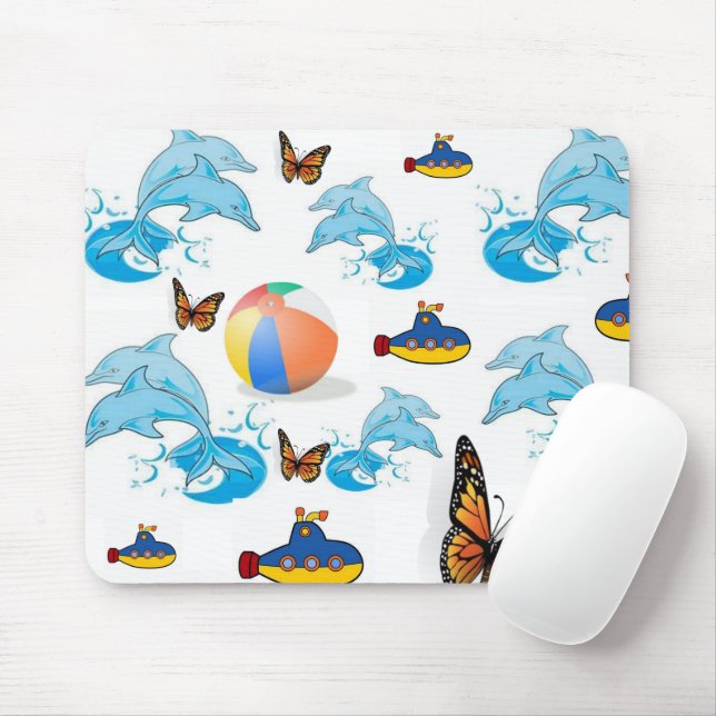 Dolphin Butterfly Maus Pad! Mousepad (Mit Mouse)