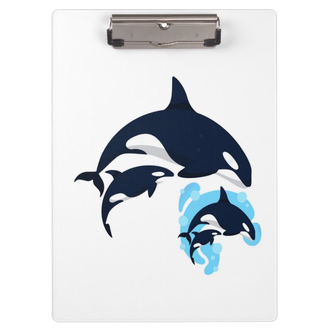 Dolphin Clipboard Klemmbrett (Vorderseite)