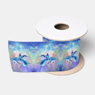 Dolphin Couple - Beautiful Satinband