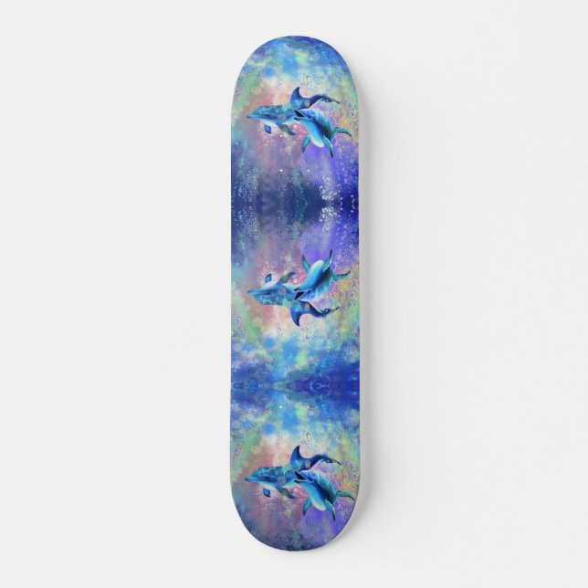 Dolphin Couple - Beautiful Skateboard (Vorne)