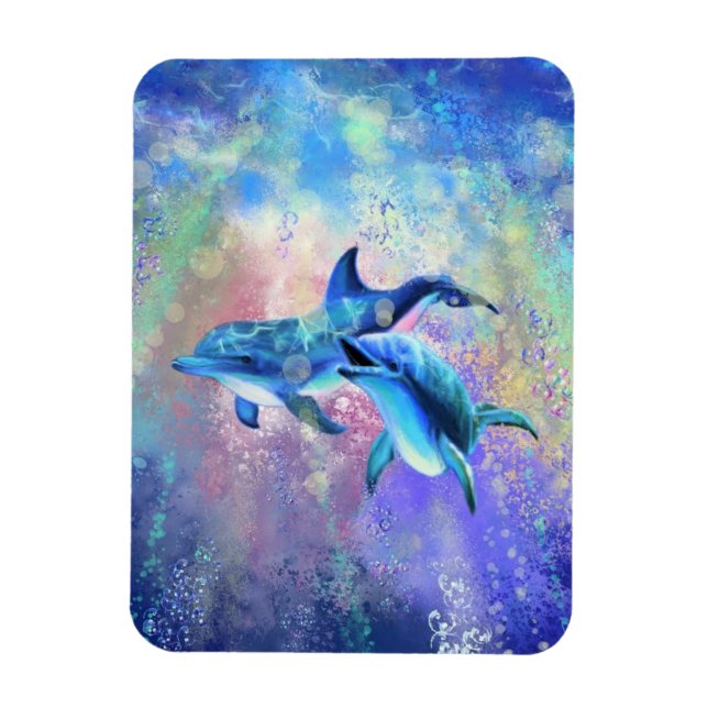 Dolphin Couple Magnet (Vertikal)