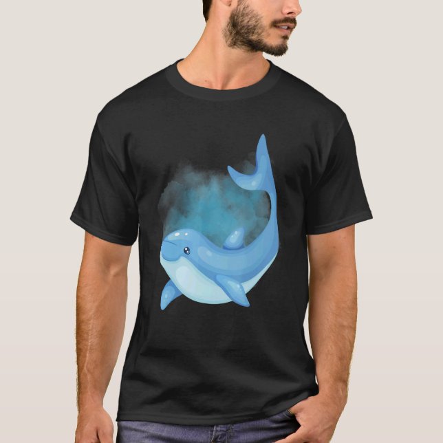 Dolphin Deep Ocean Creatures and Rift Life 1 T-Shirt (Vorderseite)