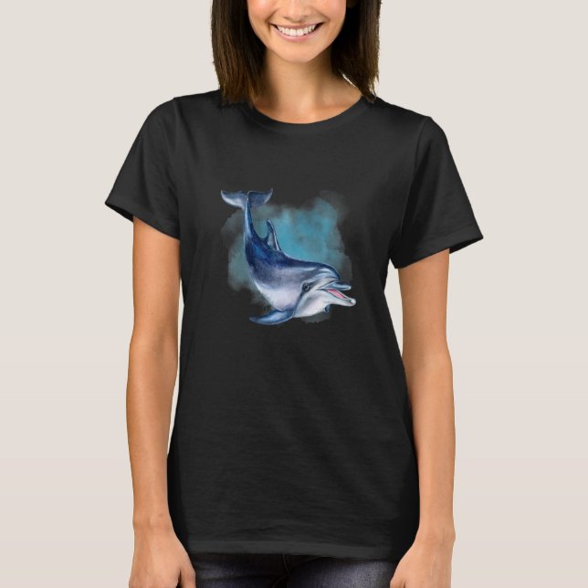Dolphin Deep Ocean Creatures and Rift Life  T-Shirt (Vorderseite)