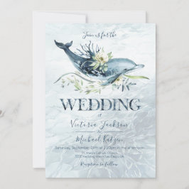 Dolphin Dolphin Hochzeiten im tropischen Ozean Einladung