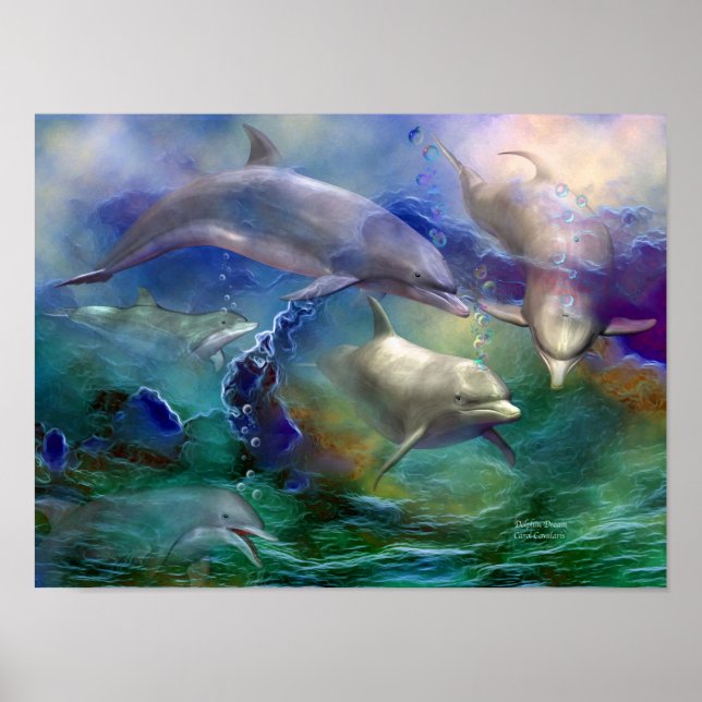 Dolphin Dream Art Poster/Print Poster (Vorne)
