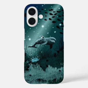 Dolphin Dream iPhone 16 Hülle