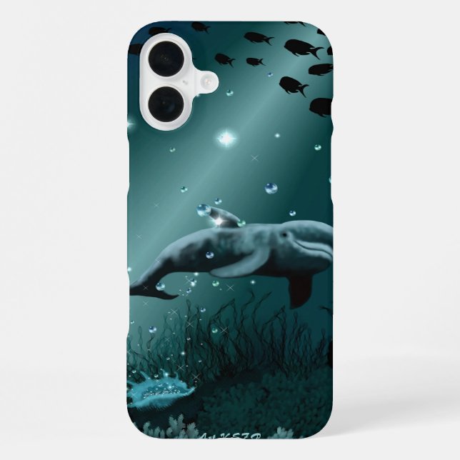 Dolphin Dream iPhone Hülle (Rückseite)