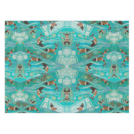 Dolphin Dreaming Aborigine-Kunst Tischdecke