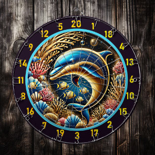 Dolphin Dreams Coral Reef Dartboard Dartscheibe