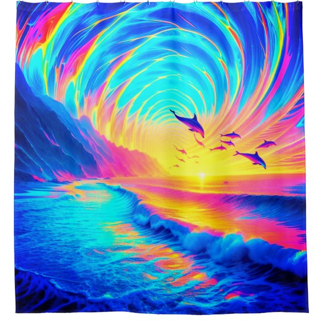 Dolphin Duschvorhang (Vorderseite)