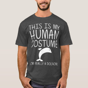Dolphin Easy Halloween Human Costume Beluga Fish D T-Shirt