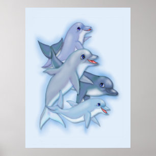 Dolphin-Familie Poster