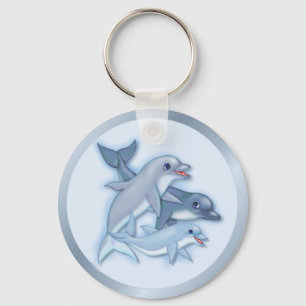 Dolphin-Familie Schlüsselanhänger