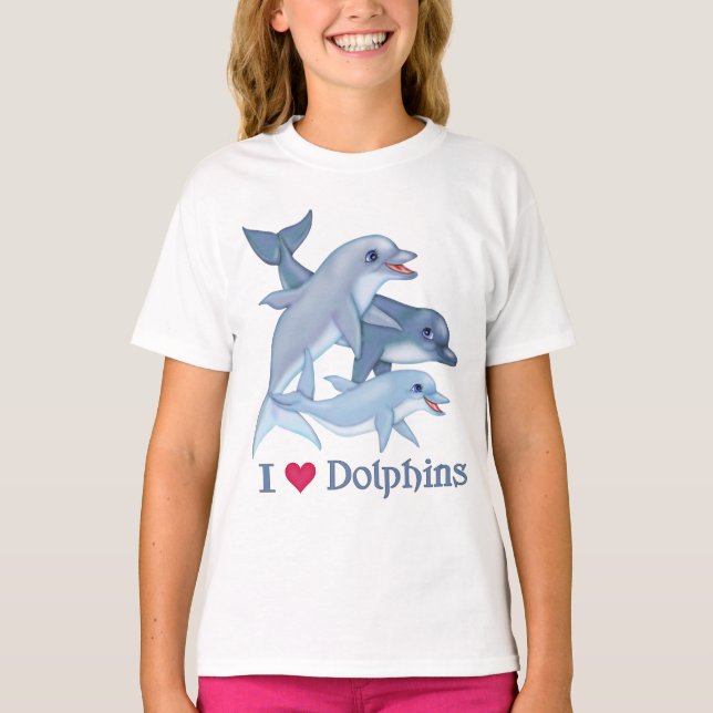 Dolphin-Familie T-Shirt (Vorderseite)