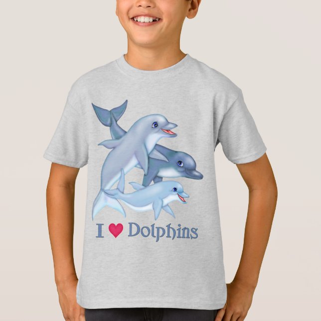 Dolphin-Familie T-Shirt (Vorderseite)